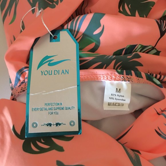 W YOU DI AN One Piece Front Cross Backless Swimsuit  🏊  NEW WITH TAGS! - Picture 9 of 11